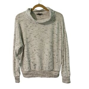 By Anthropologie Marled Knit Cowl Neck Pullover Sweater